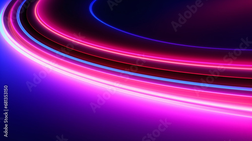 Pink blue neon lines