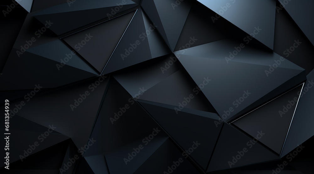 Soft black geometric background with a matte finish. - obrazy, fototapety, plakaty 