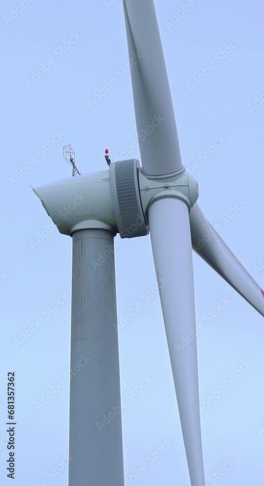 wind turbine against a blue sky summers day time lapse with mov wind turbine against a blue sky summers day time lapse with mov