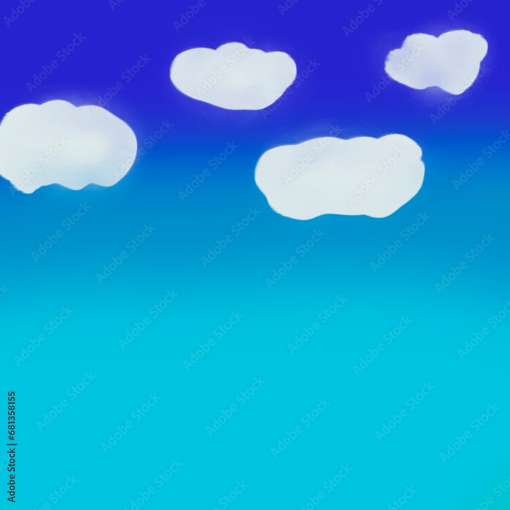 blue sky with cloud