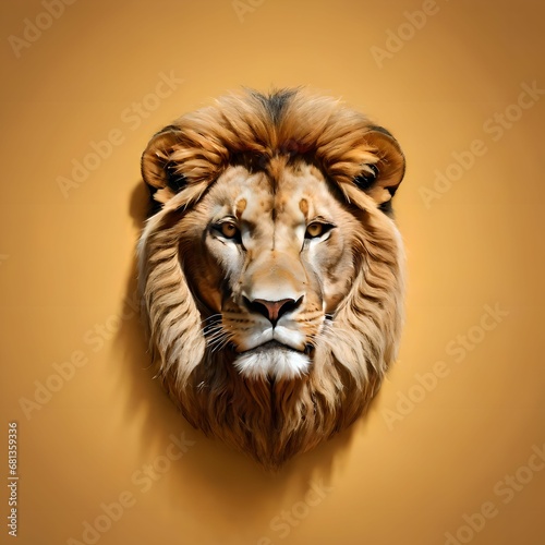 Lion blank background