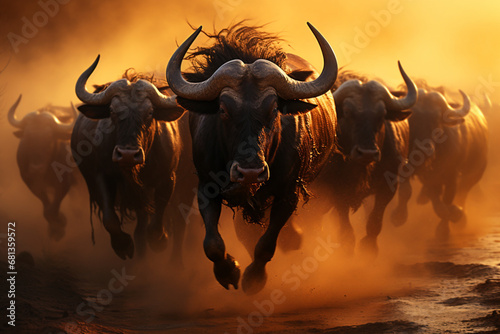 buffalo in the water