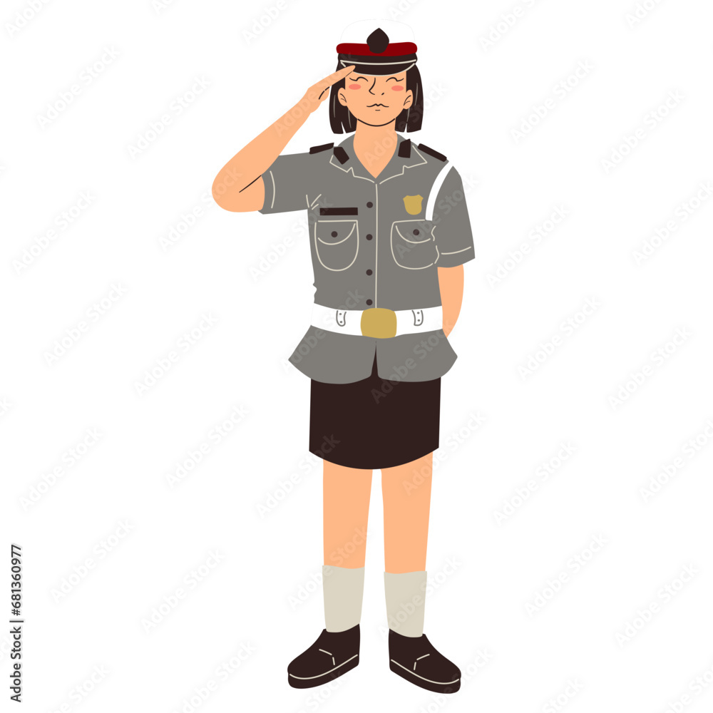 Police woman vector, police woman, police woman illustration