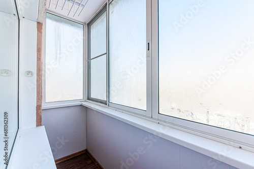 interior apartment room balcony overlooking the street