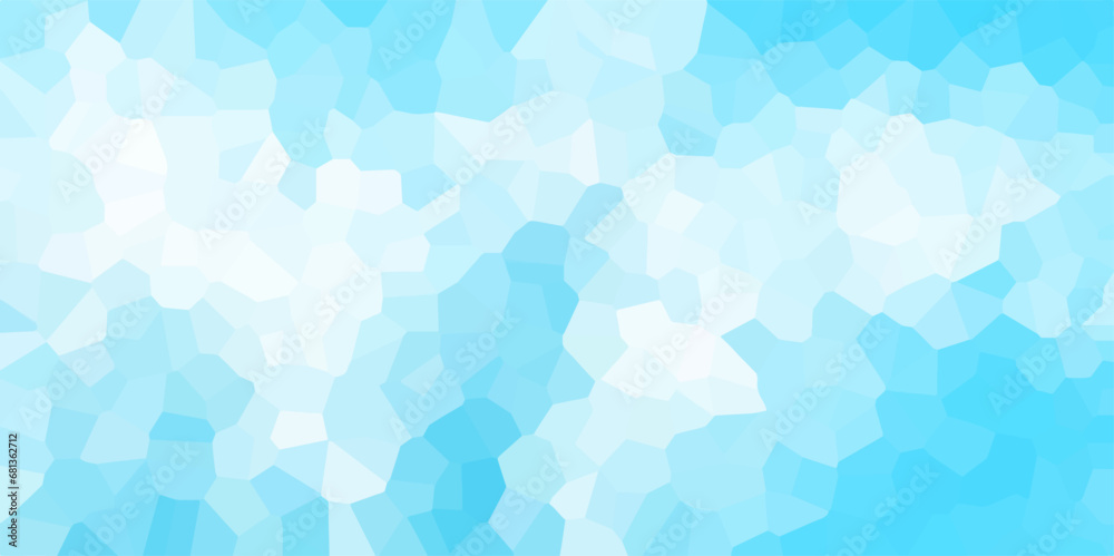 Light blue Broken quartz stained Glass Background with blue outlines. Voronoi diagram background. Seamless pattern vector Vintage background. Geometric Retro tiles pattern Light blue Broken quartz stained Glass Background with blue outlines. Voronoi diagram background. Seamless pattern vector Vintage background. Geometric Retro tiles pattern
