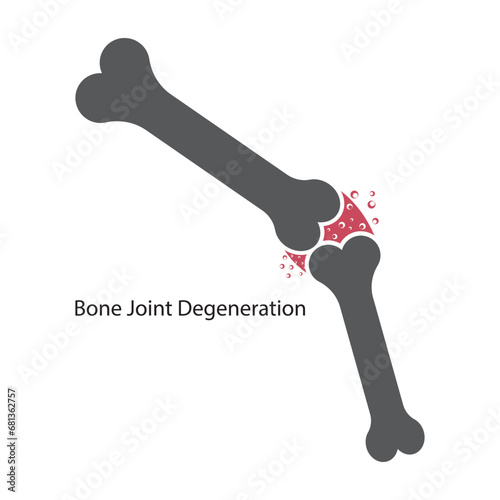 Bone joint degeneration icon