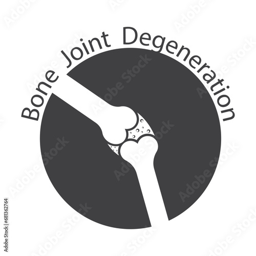 Bone joint degeneration icon