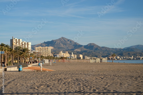 beach in the morning