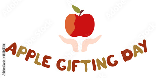Apple Gifting Day, sign, banner.