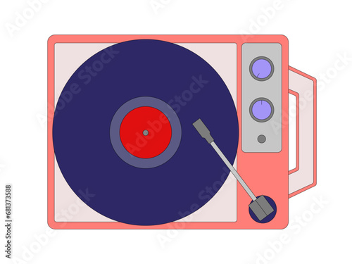 アナログなポータブルレコードプレイヤー