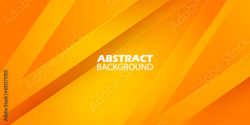 Abstract orange gradient triangle background with shadow and simple lines. Looks 3d with additional light. Suitable for posters, brochures, e-sports and others. Eps10 vector