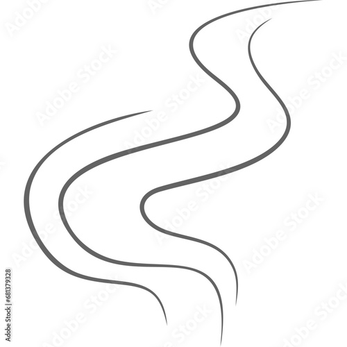 Smoke Line Art