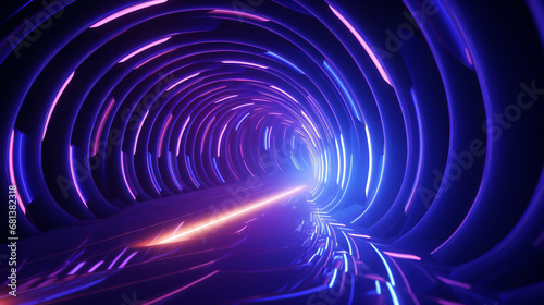 Abstract background tunnel