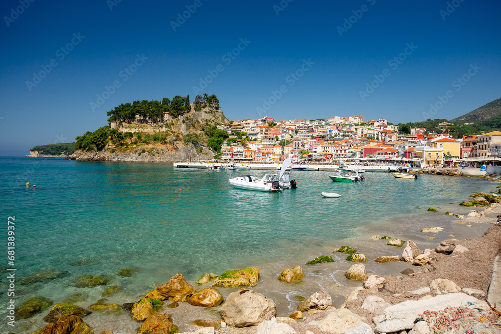 Parga. Greece. View over the harbor