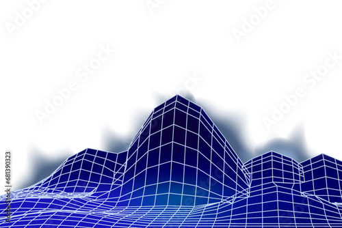 Synthwave retro banner vaporwave aesthetic background