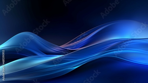 BLUE ABSTRACT BACKGROUND BLUE COLORS MIX THIN Ai Generative