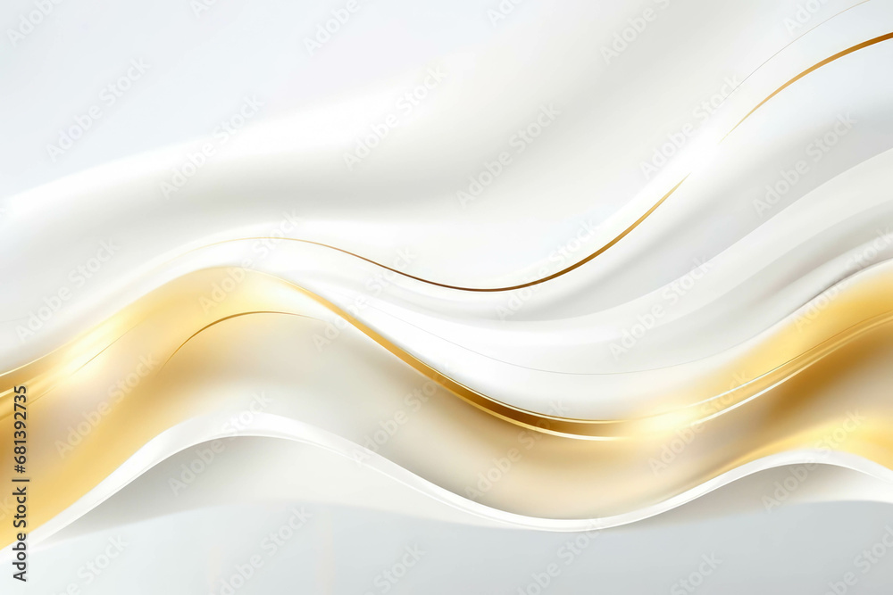 abstract background with smooth lines in gold and white colors. abstract background with smooth lines in gold and white colors.