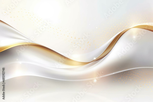 Abstract background with golden lines and sparkles. 