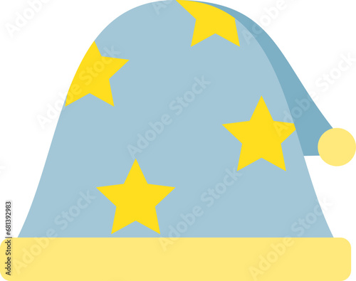 Sleeping hat illustration
