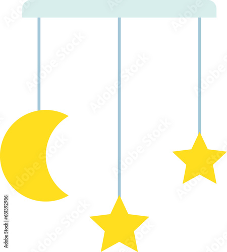Sleeping ornament illustration
