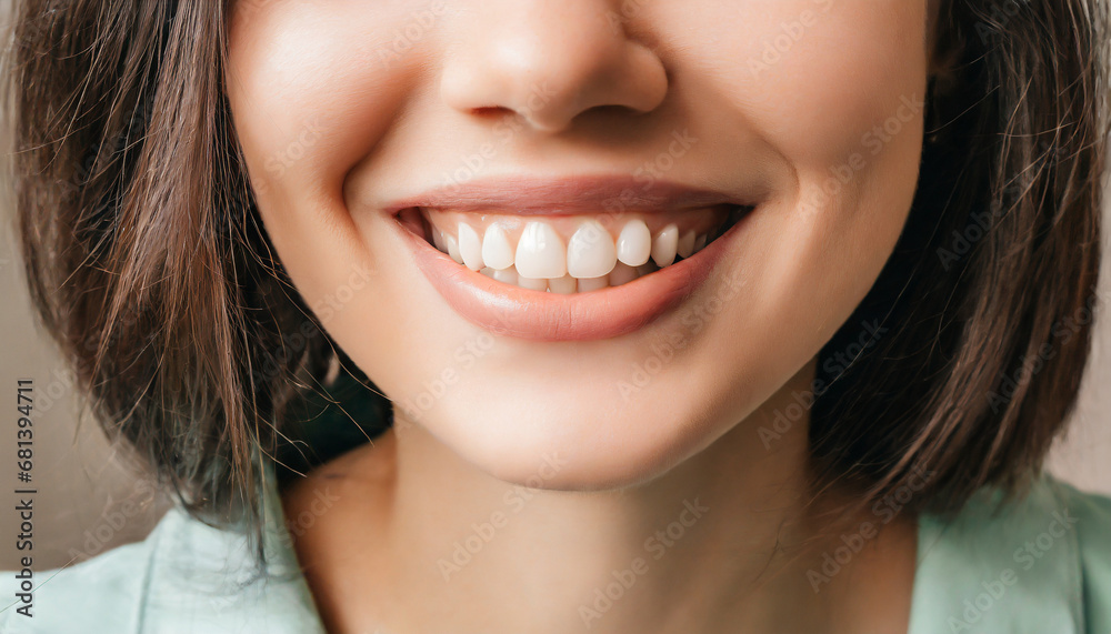 Young woman with perfect healthy pearly white teeth smile Young woman with perfect healthy pearly white teeth smile