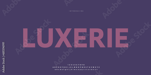 Elegant Font Uppercase Lowercase and Number. Classic Lettering Minimal Fashion Designs. Typography modern Sen serif fonts regular decorative vintage concept. vector illustration