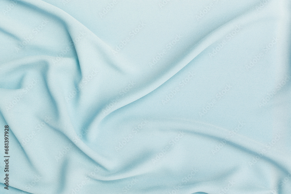 Fototapeta premium Simple blue fabric background, blank blue fabric texture background