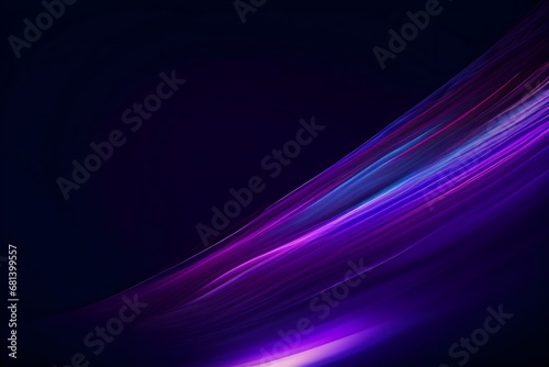 Abstract background with glowing lines in the dark. Digital purple particles wave and light abstract background with shining dots stars. 