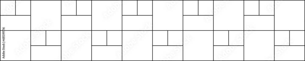Basketweave tile layout. Stone or ceramic brick wall background. Kitchen backsplash texture. Sidewalk mosaic texture. Bathroom, shower or toilet floor decoration. Vector outline illustration Basketweave tile layout. Stone or ceramic brick wall background. Kitchen backsplash texture. Sidewalk mosaic texture. Bathroom, shower or toilet floor decoration. Vector outline illustration