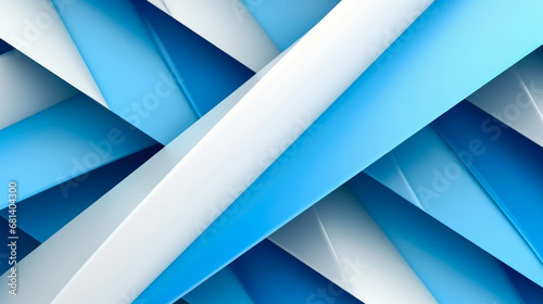 Abstract blue and white background with diagonal stripes. 