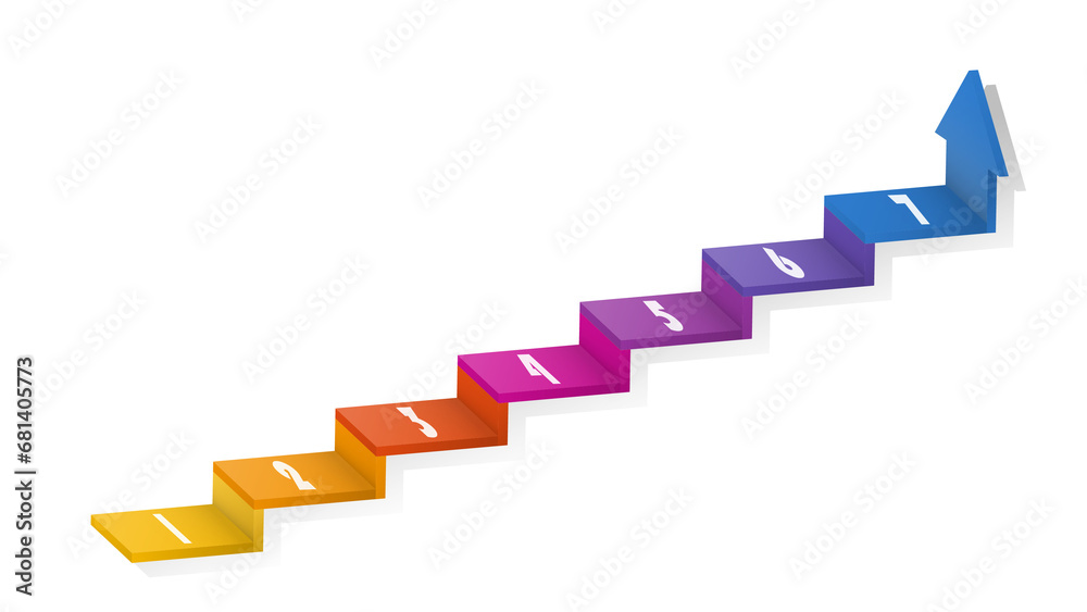 3d stair infographic elements design with 7 options, Steps or processes and marketing can be used for presentation. 3d stair infographic elements design with 7 options, Steps or processes and marketing can be used for presentation.