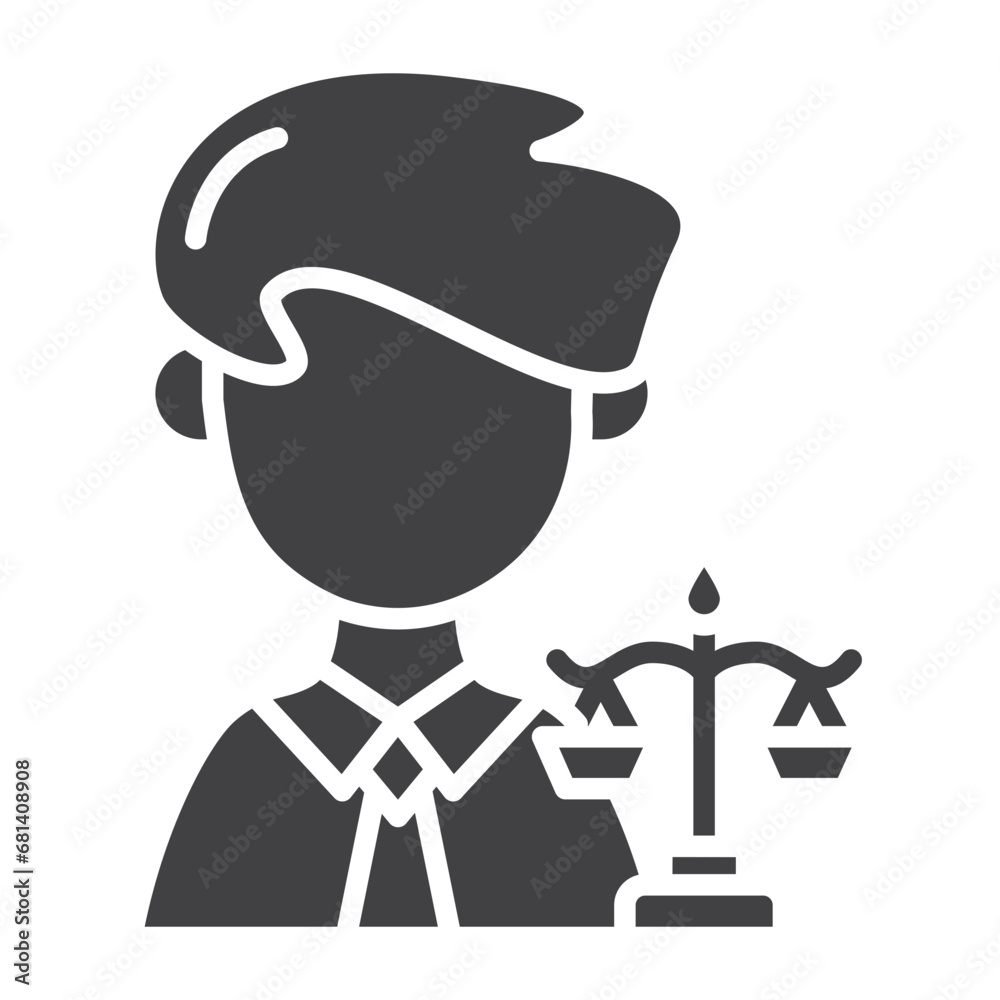 Notary man icon Notary man icon