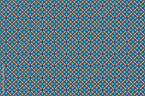 Vector Seamless Pattern. Colorful Stylish Texture. Beautiful Geometric Modern Background. Vector Illustration