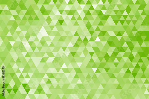 さわやかな緑色の幾何学模様背景