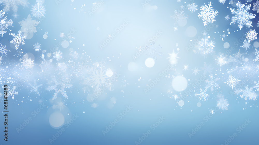 Christmas snowflake PPT background poster web page, Christmas, holiday party background