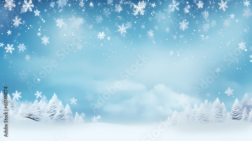 Christmas snowflake PPT background poster web page, Christmas, holiday party background