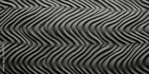 Wallpaper Mural black and white wavy sand surface texture background. Generative AI image. Torontodigital.ca