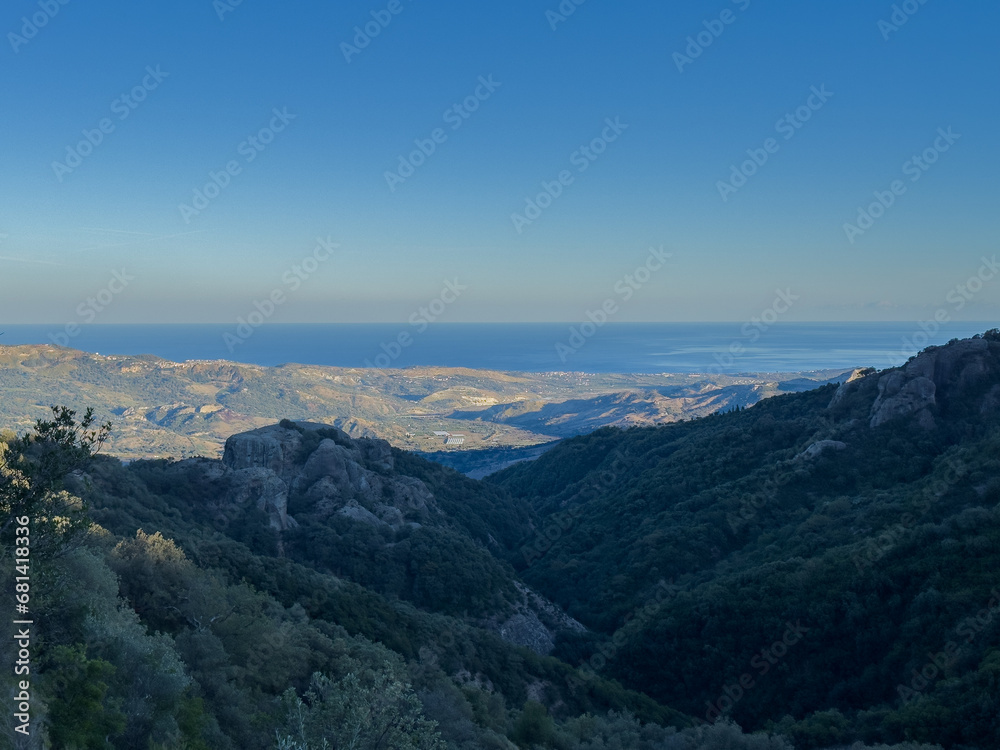Panoramas along the paths of the Aspromonte national park. Panoramas along the paths of the Aspromonte national park.