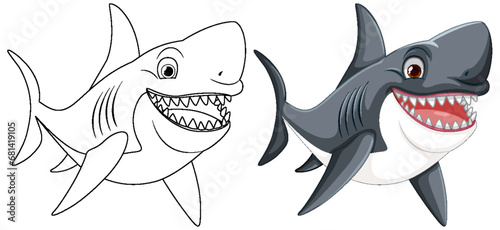 Great White Shark Smiling