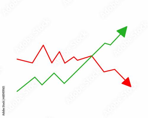 Stock market exchange or financial analysis vector illustration