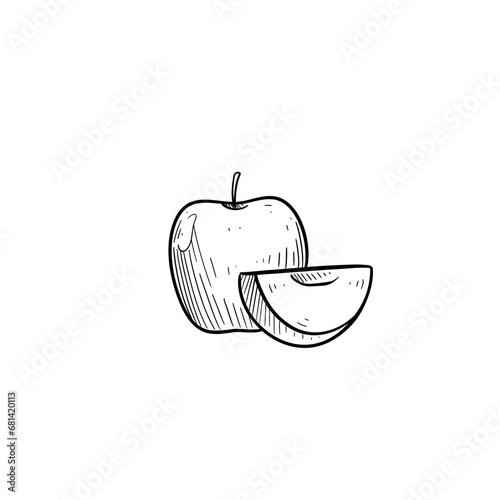 apple fitness hand drawn