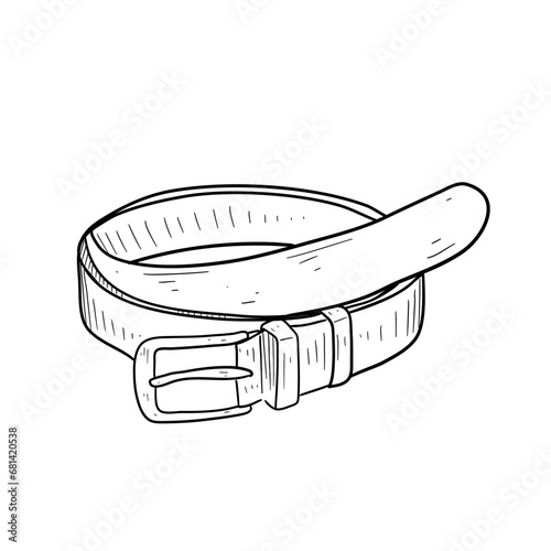 belt handdrawn illustration 