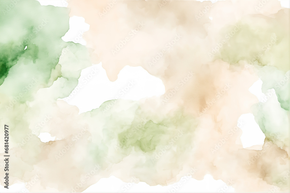 Obraz premium Green yellow ink painting style wallpaper background