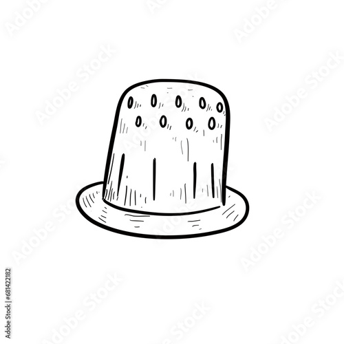 tailor equipment handdrawn illustration