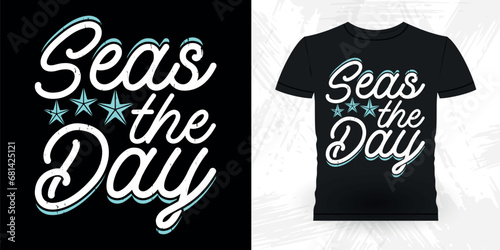 Funny Shell Collector Beach Shelling Vintage Seashell T-shirt Design