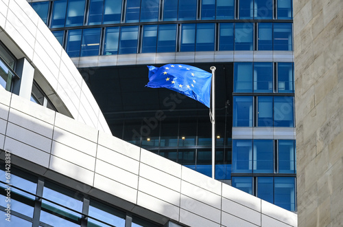 Europe drapeau europeen Bruxelles photo