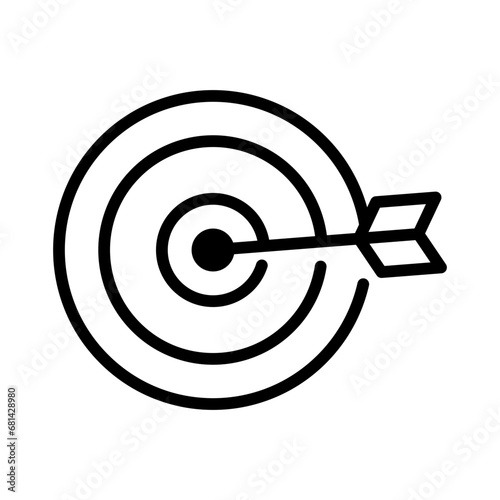 Target Business sign icon on transparent background
