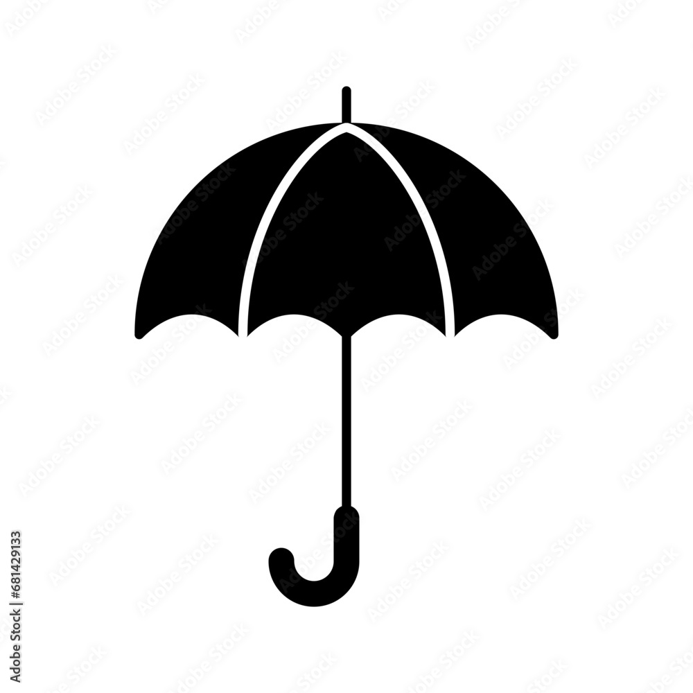 Umbrella icon vector design illustrator on transparent background Umbrella icon vector design illustrator on transparent background