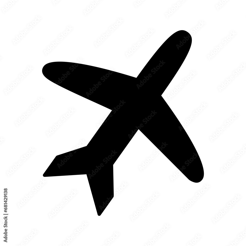 Obraz premium airplane icon vector design in trendy style
