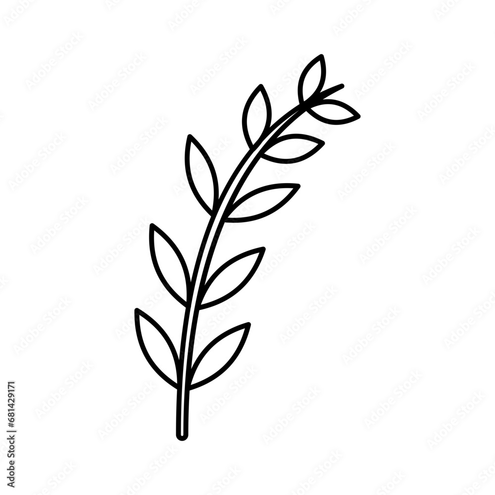 Leaf icon on transparent background Leaf icon on transparent background